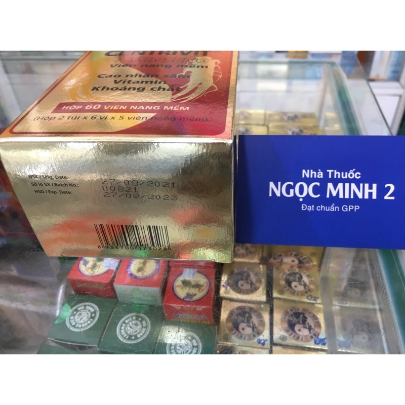✅ [Chính Hãng] Centrivit Ginseng viên nang mềm cao nhân sâm vitamin khoáng chất
