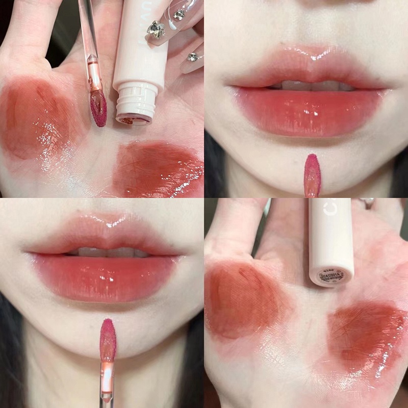 Dầu Dưỡng Môi Chống Thấm Nước Tạo Hiệu Ứng Gương Hồng Hào Màu Hồng Cherry