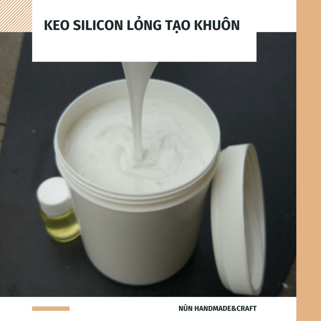 Keo Silicon Bạch Kim Đúc Khuôn - Keo Silicon Lỏng Trắng Khử Bọt Tốt Để Làm Khuôn DIY