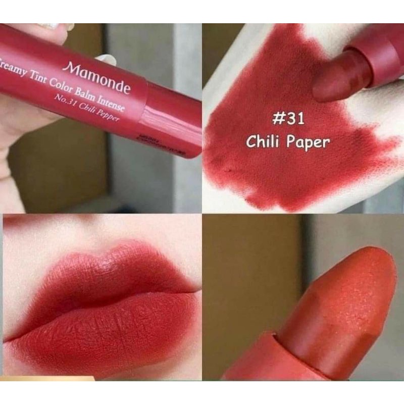 Son bút chì Mamonde creamy tint color balm intense