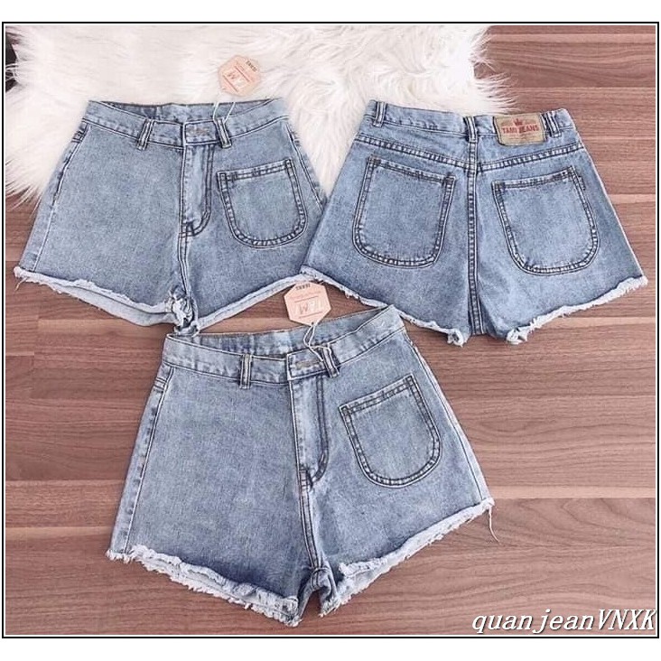 Quần short jean nữ TÚI BẦU 1 BÊN TB siêu đẹp thời trang -TB#12