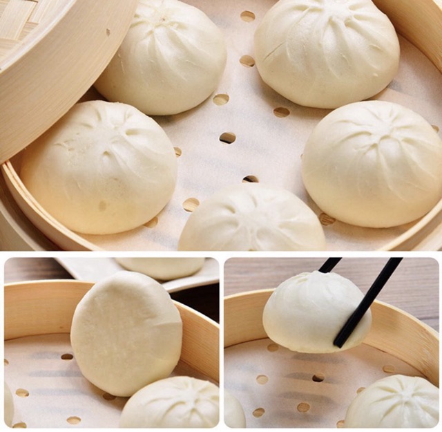 100 tờ giấy nến dùng cho nồi hấp và NCKD 16.5cm -20.3cm- 23cm