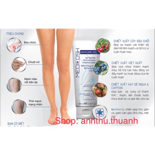 MEDICOSH VARICARE GEL - GEL BÔI HỖ TRỢ SUY GIÃN TĨNH MẠCH