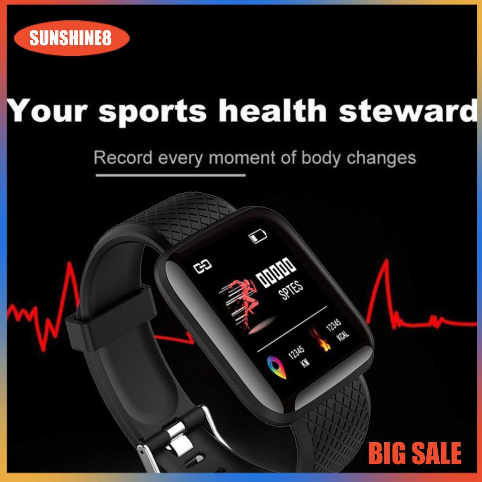 【SUN】Đồng hồ thông minh 116 Plus Vòng đeo tay thể thao đa chức năng 116Plus Dây đeo tay thông minh