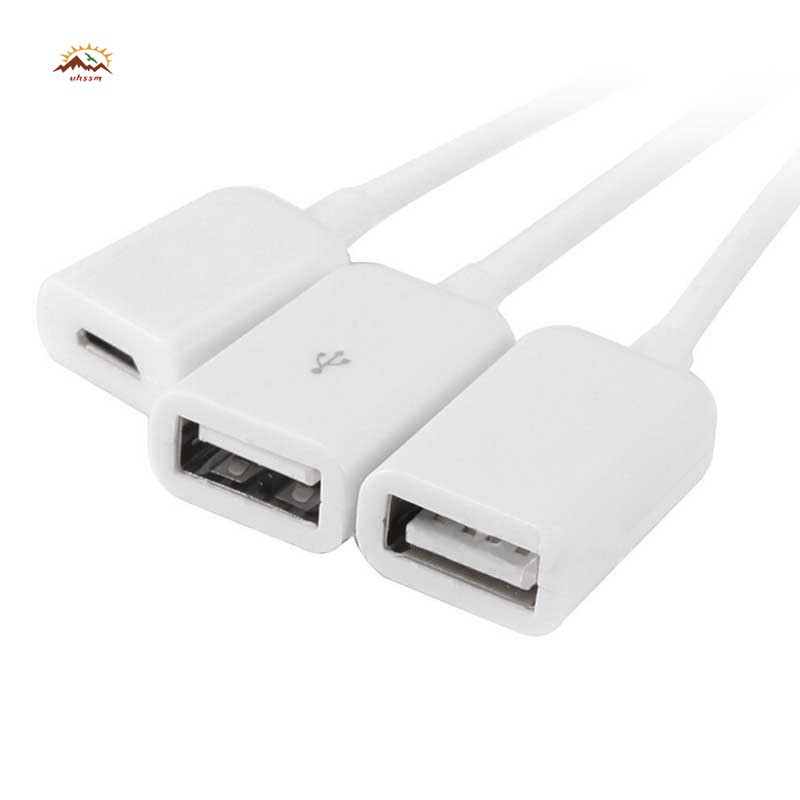 Dây Cáp Otg Chuyển Đổi 3 Trong 1 Cổng Micro Usb Sang Cổng Usb 2.0