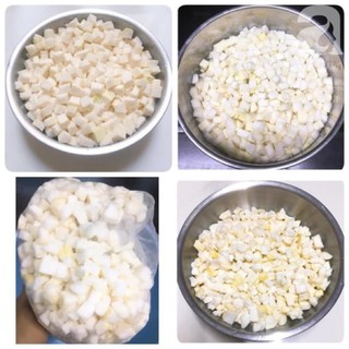 cùi bưởi khô sên bột nấu chè 400g