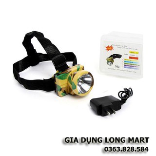 Đèn đội đầu 1 bóng sạc điện bóng LED siêu sáng cao cấp