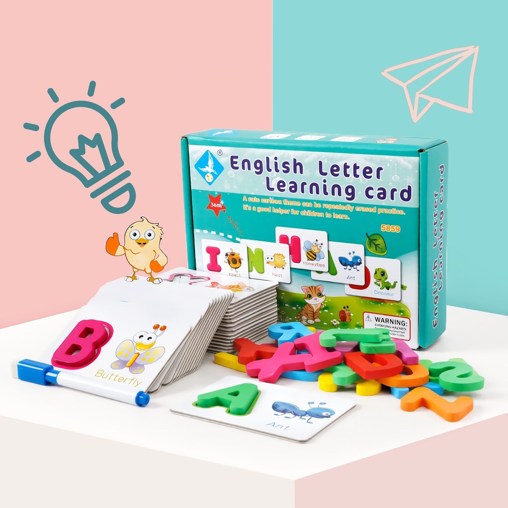 Thẻ Học Thông Minh Cho Bé,Thẻ Học Tiếng Anh - English Letter Learning Card