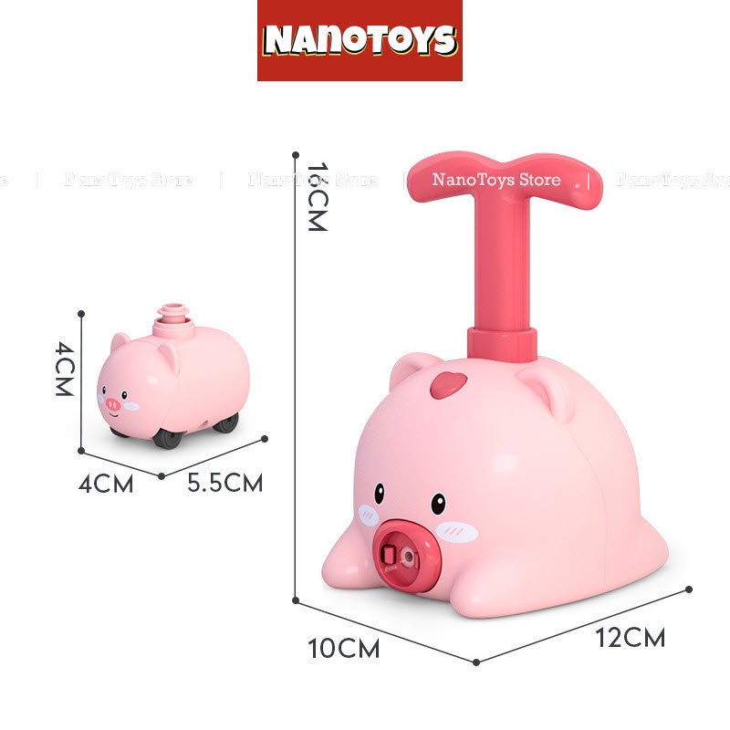 Đồ chơi xe bơm bong bóng, đua ô tô bong bóng - NANOTOYS STORE