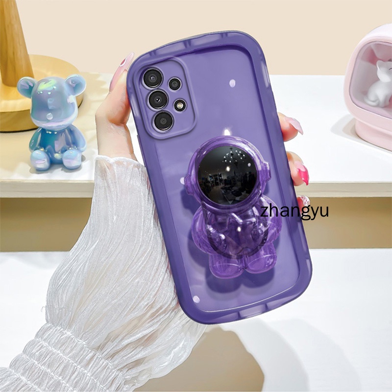 Ốp lưng Samsung a13 A23 A32 A33 A52 A53 A72 A73 m33 4G 5G TPU 3D Phi hành gia có chân đế ốp điện thoại  Samsung a13 A23 A32 A33 A52 A53 A72 A73 m33 4G 5G