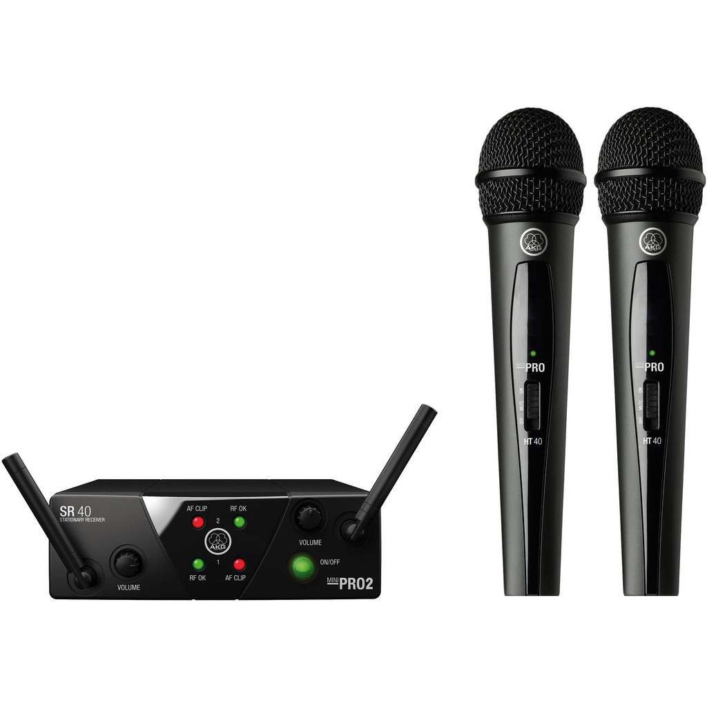 BỘ MICRO KHÔNG DÂY A K G WMS40 MINI VOCAL SET hàng chính hãng new 100%