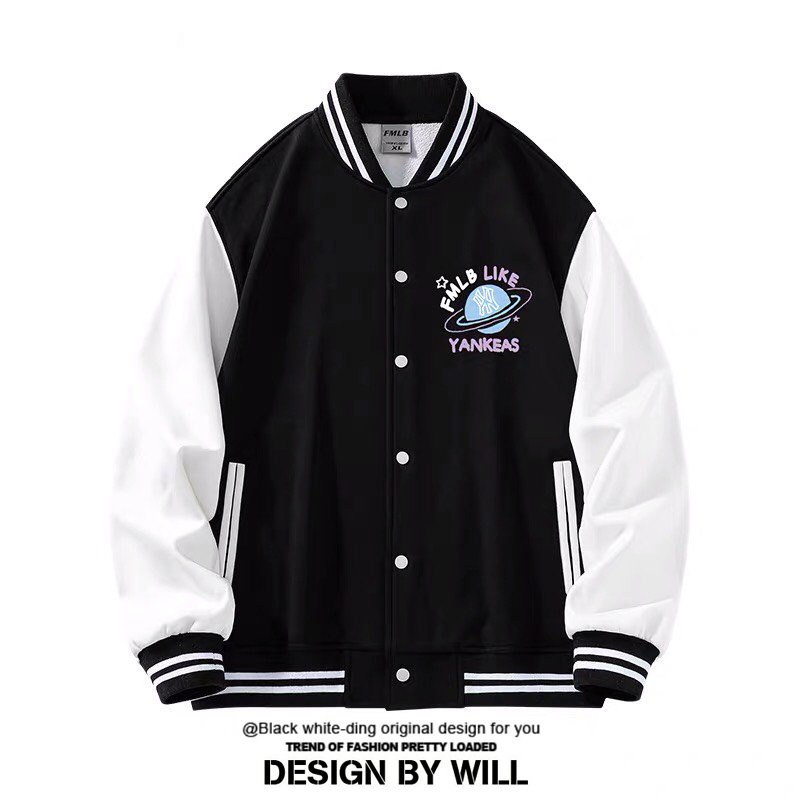 Áo Khoác nam nữ Bomber YANKEAS , Chữ A , NY Full Bill phong cách MLB Ladystore chất nỉ bông cotton cao cấp