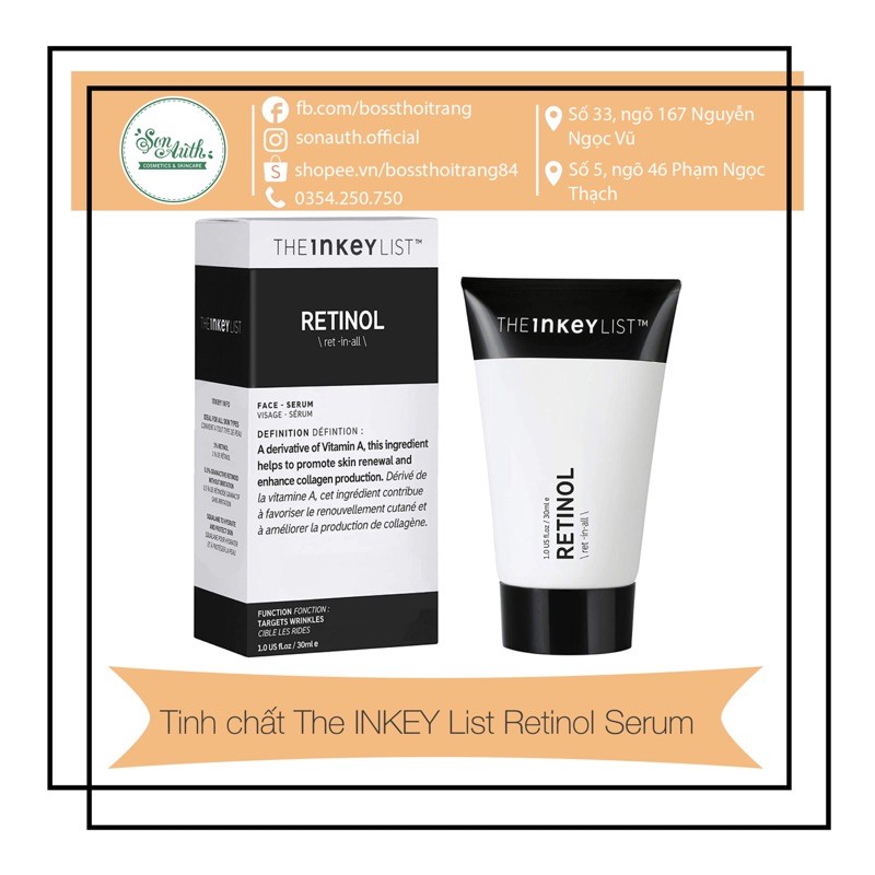 Tinh chất The INKEY List Retinol Serum