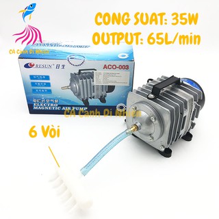 Máy sục sủi thổi khí oxy hồ cá cảnh Resun ACO-003