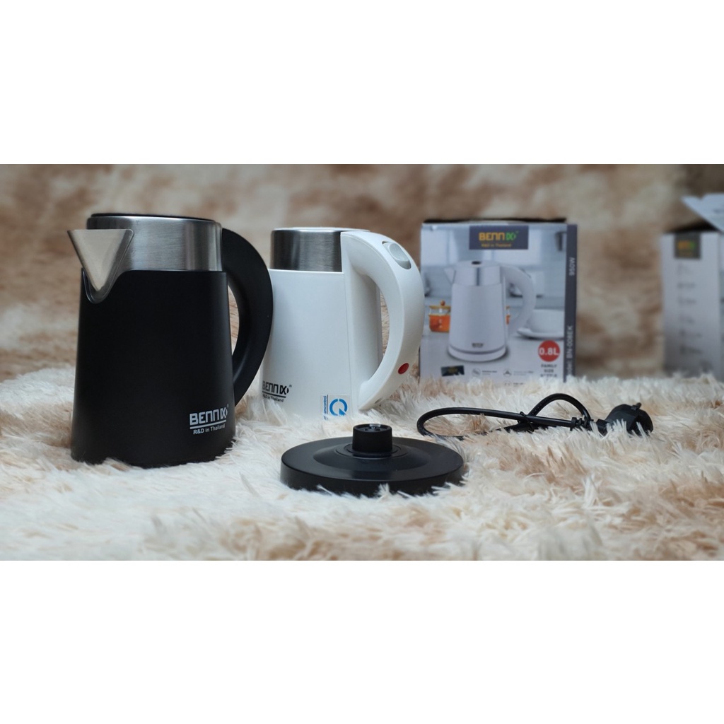 Ấm Siêu Tốc Mini Thái Lan Bennix 0,8L💥CAM KẾT CHÍNH HÃNG💥 Bình Đun Siêu Tốc
