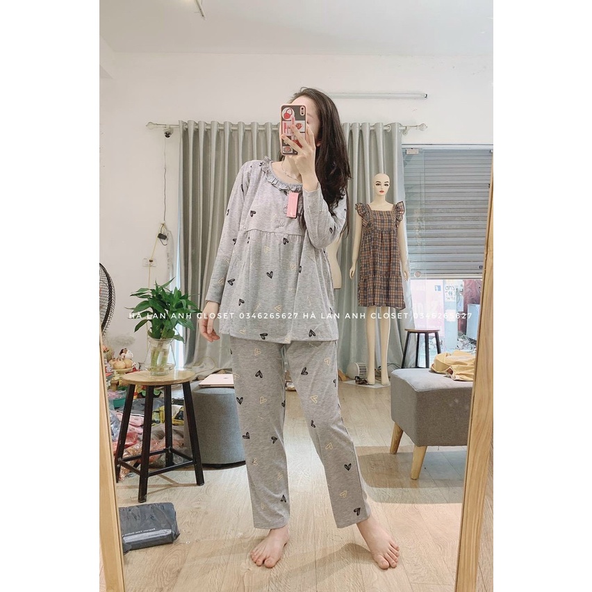 BỘ COTTONG TYM DÀI MẶC BẦU VÀ SAU SINH