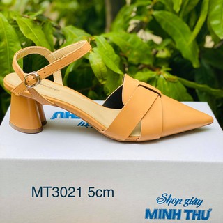 ( Shop Giày Somina ) Giày sandal 5cm mũi nhọn gót hình tim độc lạ MT3021