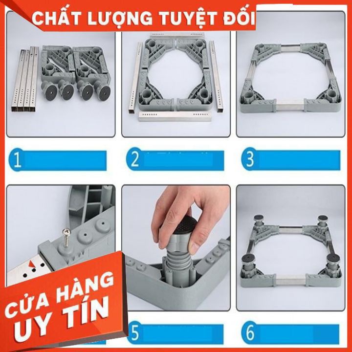 [HÀNG LOẠI 1]Chân Kê Máy Giặt Tủ Lạnh Đế Kê Chân Tủ Lạnh Máy Giặt Bằng Inox Đa Năng | BigBuy360 - bigbuy360.vn