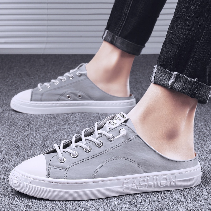 Giày lười vải canvas thoáng khí thoải mái thời trang tùy chọn màu sắc cho nam
