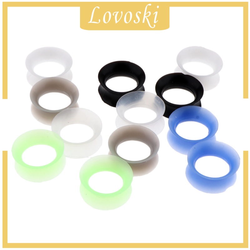 Set 12 Khuyên Nong Tai Bằng Silicone 8mm