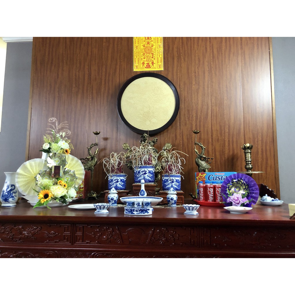 Tráp trà lễ 1 hộp - màu tím