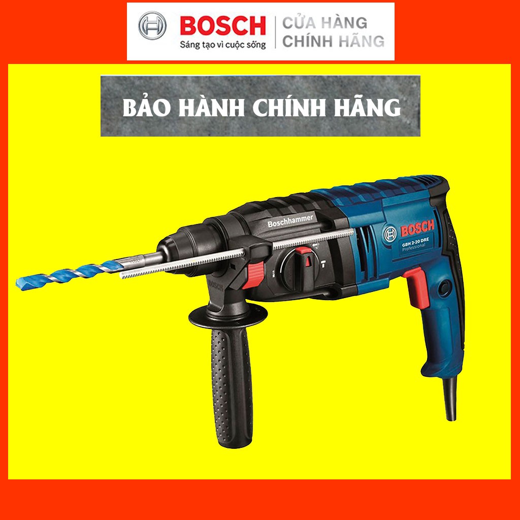 [CHÍNH HÃNG] Máy Khoan Búa Cầm Tay Bosch GBH 2-20 DRE, Giá Đại Lý Cấp 1, Bảo Hành Tại TTBH Toàn Quốc