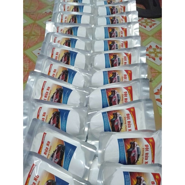 Bột rửa xe không chạm 3X car, sạch hơn, nhiều bọt hơn gói 500g