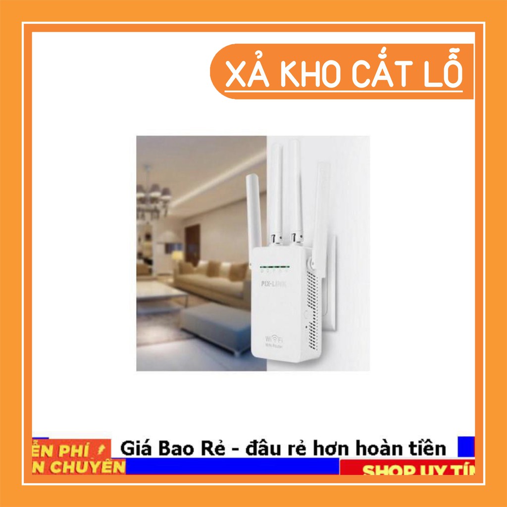 (SEO OFF) Bộ kích sóng giá rẻ (Xả Kho) Kích sóng pix-link 4 anten WR08