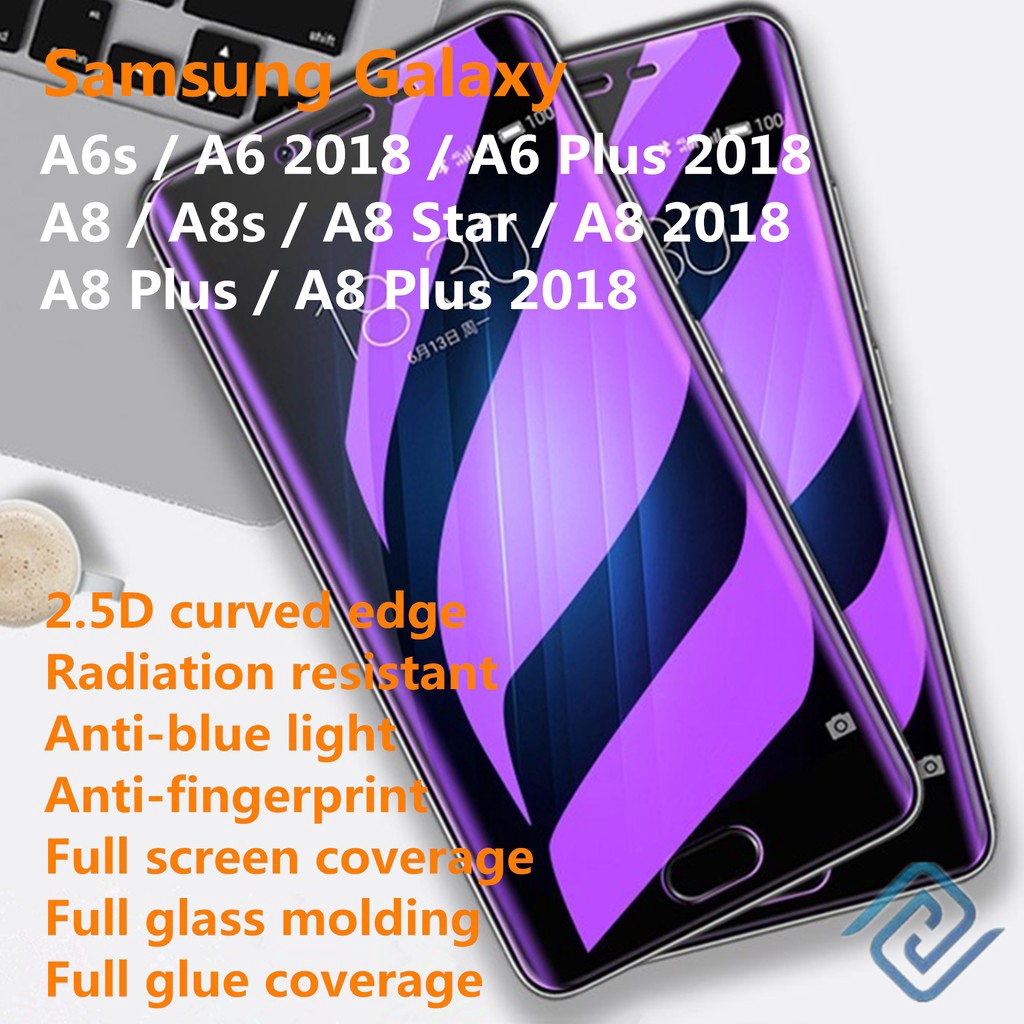 Samsung Galaxy A6s A8 A8s Star Miếng dán màn hình Bảo vệ bức xạ, kính cường lực bao phủ toàn màn hình