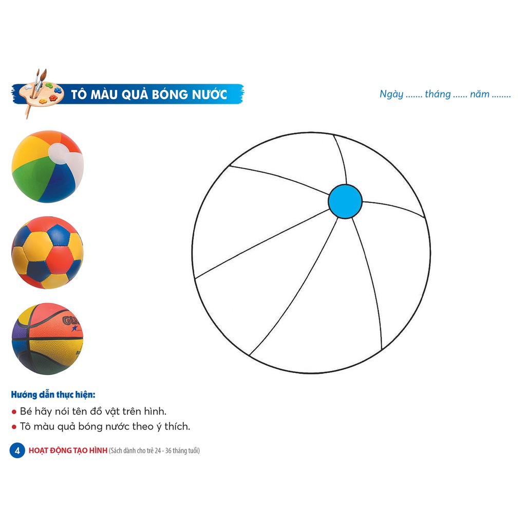 Sách Hoạt động tạo hình - sách mầm non cho trẻ 24 - 36 tháng tuổi
