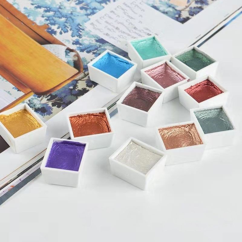 Set 12 màu nước vẽ tranh cho họa sĩ chuyên nghiệp