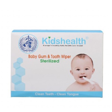 Gói 10 Gạc Rơ Lưỡi Tiệt Trùng Kidshealth Cho Bé