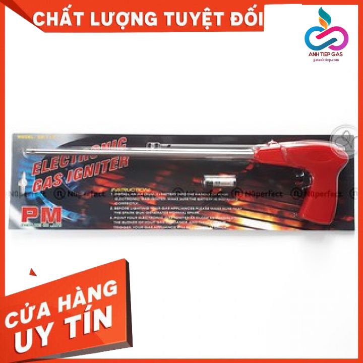 Súng mồi lửa cho bếp gas công nghiệp ZB-118 chạy pin AA thân dài 350mm cỡ đại