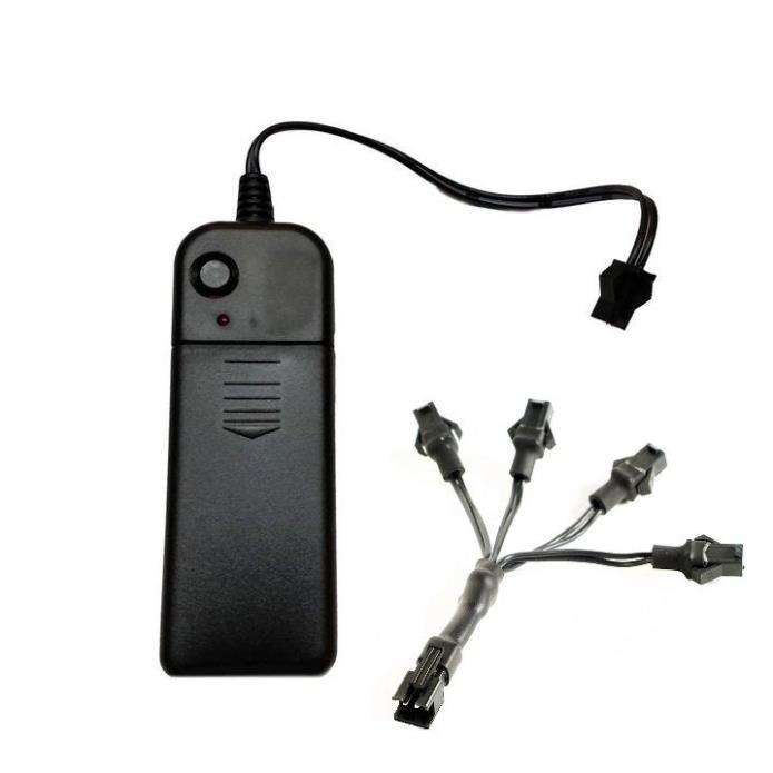 Bộ nguồn đèn LED Neon, EL Wire  3V - 3 chế độ sáng, hàng chuẩn bao đổi trả 100%, chạy 2 pin AA