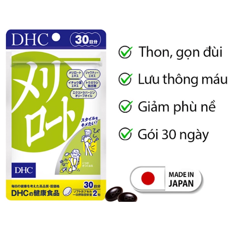 DHC 30 ngày 60 viên Hỗ Trợ Giảm Mỡ Đùi