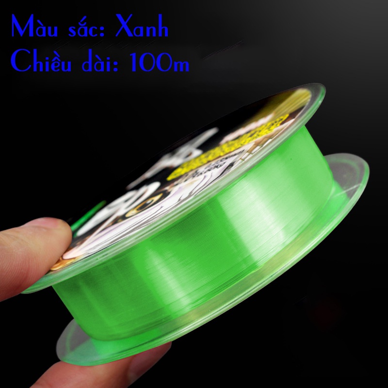 [Freeship]Cước Câu Cá Tiểu Ngư Vương. Cước Câu 7 Màu Cao Cấp Mềm, Dai Dùng Làm Trục Thẻo Câu Đài Cước Dài 100m