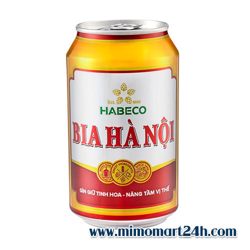 Bia Hà Nội Habeco - Thùng 24 lon x 330ml