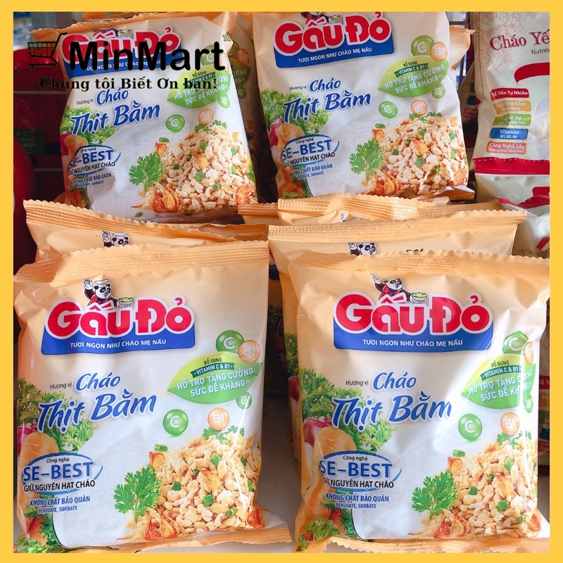 Cháo Gấu Đỏ Vị Thịt Bằm MinMart