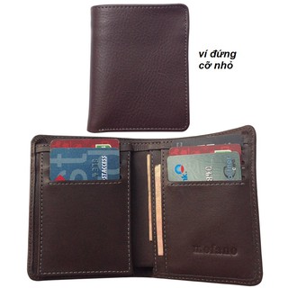 Ví nam dáng đứng [cỡ nhỏ], 100% Da Thật, sản xuất và bán Giá Gốc chỉ 199k
