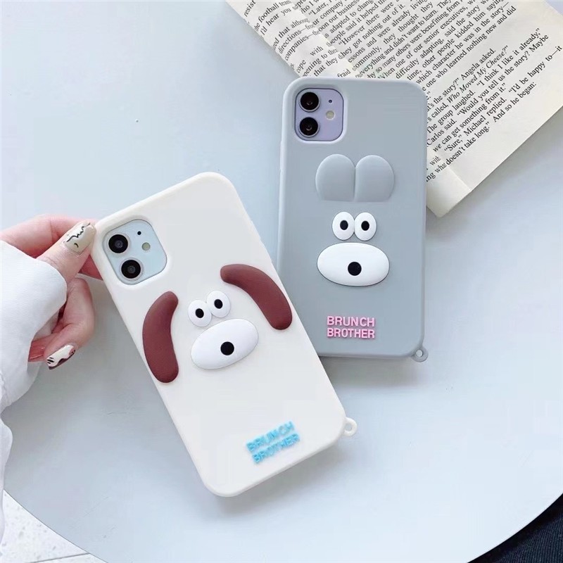 Ốp Lưng Silicone Hình Chú Thỏ Đáng Yêu Cho Iphone 13 12 Pro Max 12mini 11 Pro Max I6 6s 7 8 Plus X Xr Xs Max