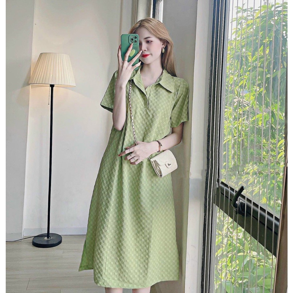 Váy bầu công sở mùa thu Dambauxinh-L1430 Đầm bầu thiết kế thời trang cổ đức