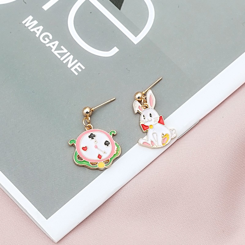 Bông tai phong cách hoạt hình không đối xứng MS208