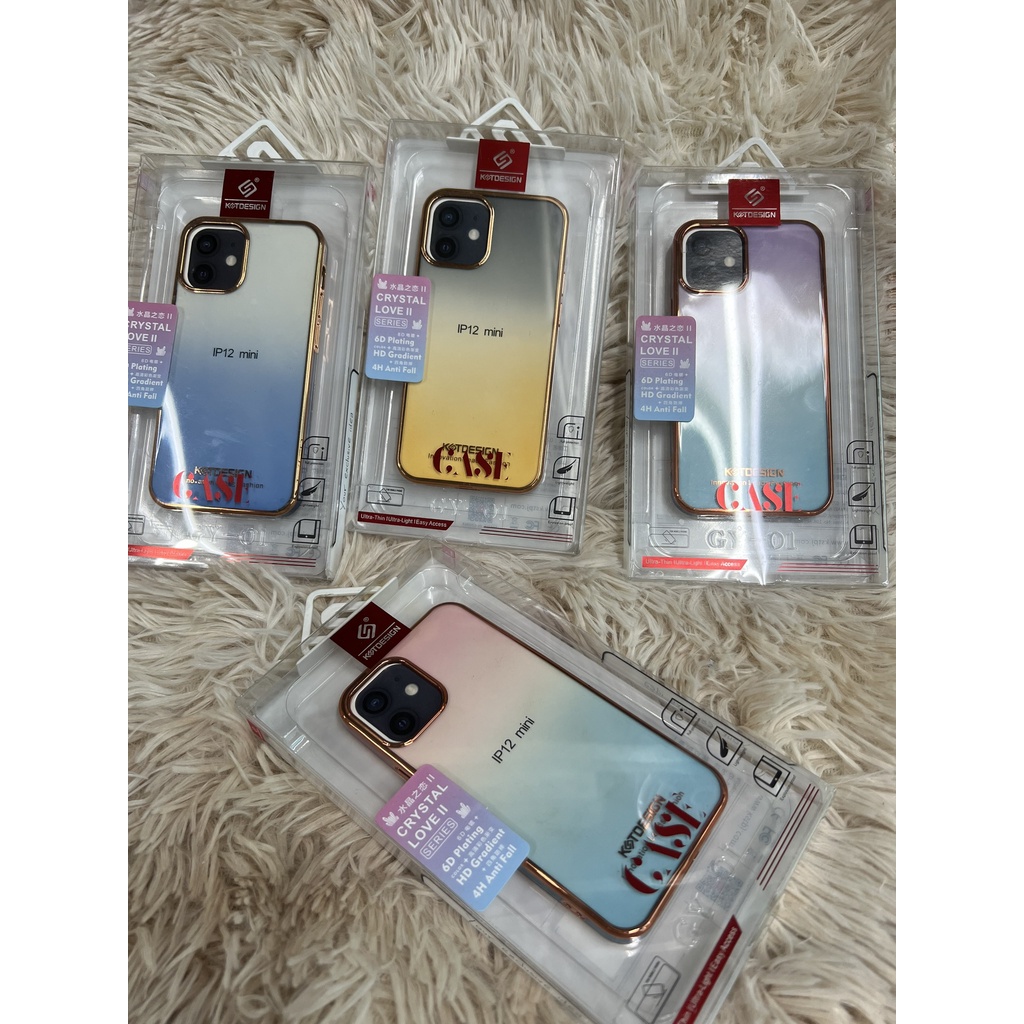 Ốp lưng KST Design trong suốt viền màu ip x xr xs max 11 11 pro 11 pro max 12 mini 12 12 pro 12 promax bảo vệ camera