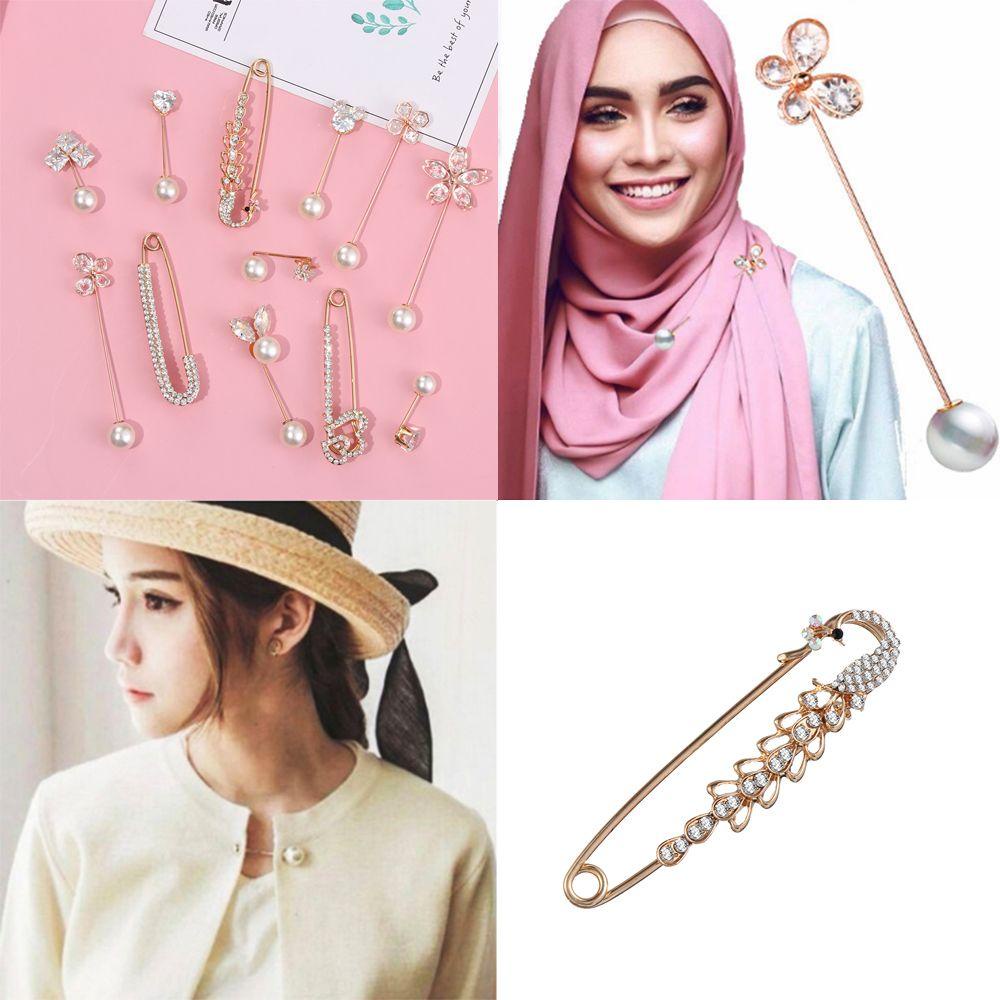 Ghim Cài Khăn Choàng / Khăn Choàng Hijab Bằng Kim Loại Cho Nữ