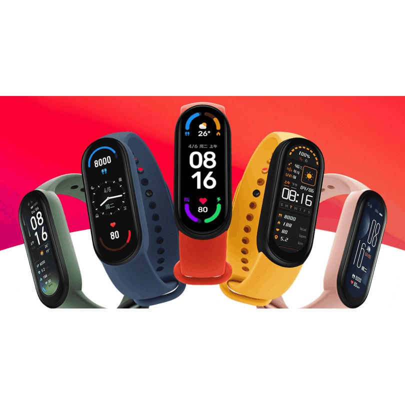 ( Quốc Tế ) Vòng đeo tay Xiaomi Mi Band 6 Quốc Tế ( Giao 2h Nowship, Grab )