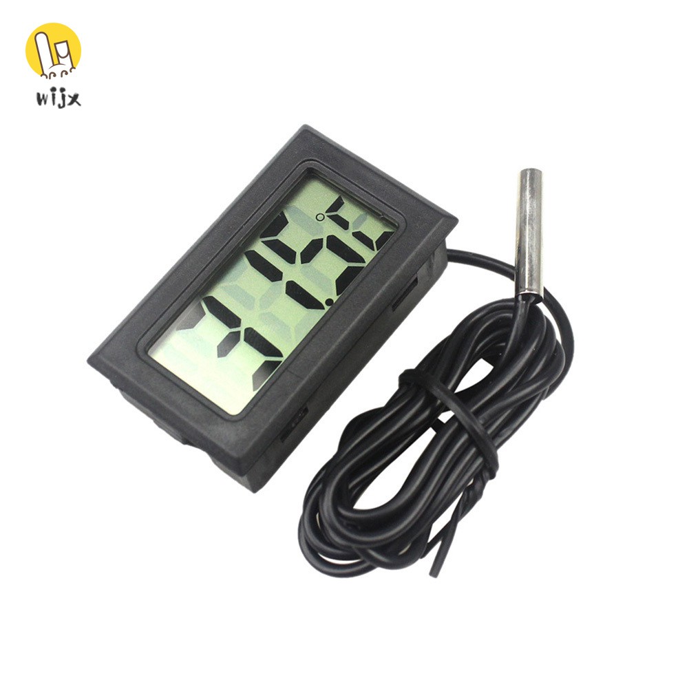 Nhiệt kế WiJx có màn hình LCD điện tử dây chống nước thích hợp cho tủ đông hoặc ao cá chất lượng cao