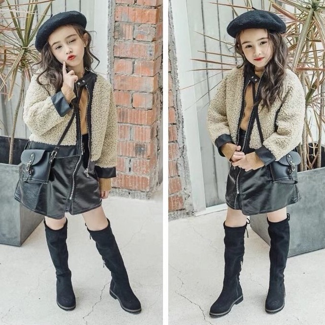 Boot cao cổ buộc dây bé gái | BigBuy360 - bigbuy360.vn