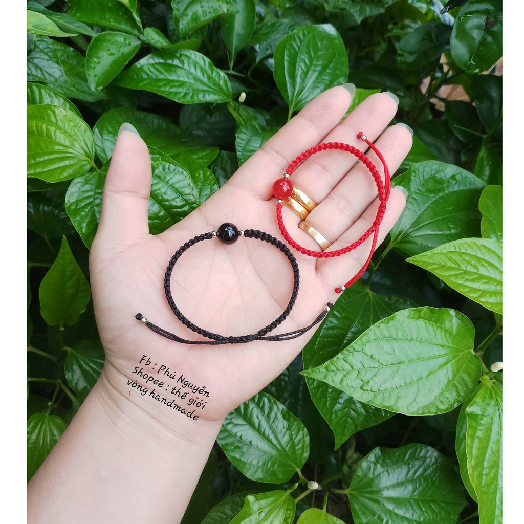 Vòng Đôi Mix Bi Bạc + Đa Tư Nhiên ( Ghi chú size cổ tay )