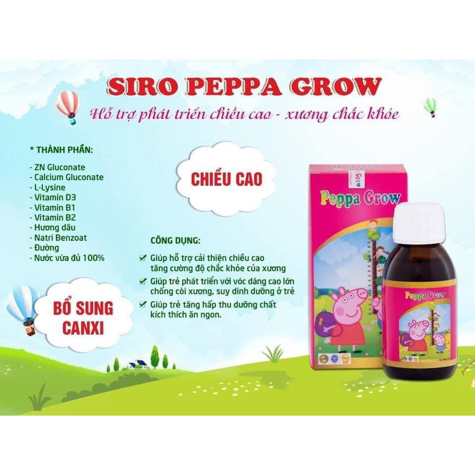 PEPPA GROW TĂNG CHIỀU CAO VƯỢT TRỘI(MUA 2H TẶNG BALO)