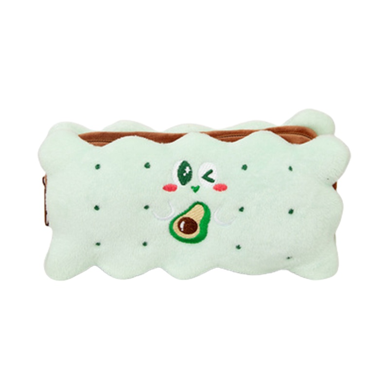 Túi Đựng Bút/ Mỹ Phẩm Hình Bánh Quy Hoạt Hình Nhồi Bông Dễ Thương Cho Nữ Sinh